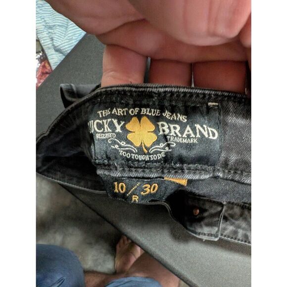 Lucky Brand Lolita Boot Mid Rise Black Wash Jean Women's 10/30 - Picture 2 of 8